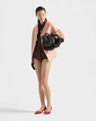 Bolso tote mediano de cuero Prada Route