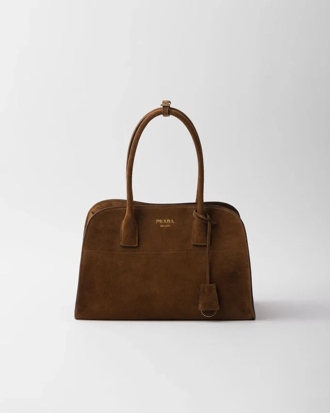 Bolso tote mediano de gamuza Bolso tote mediano de gamuza