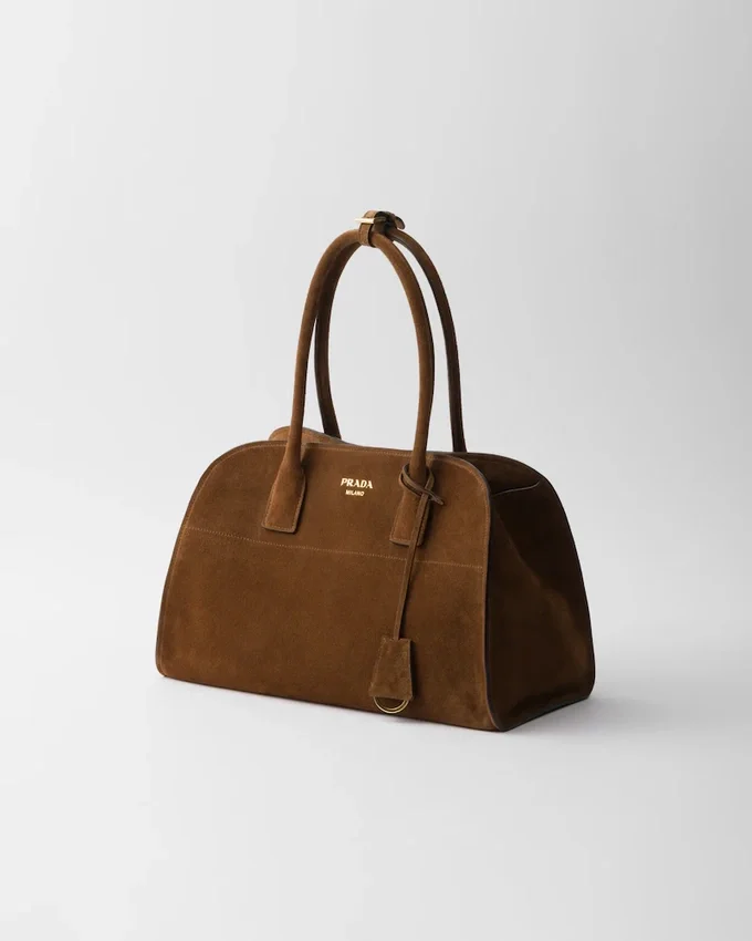 Bolso tote mediano de gamuza Bolso tote mediano de gamuza