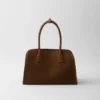Bolso tote mediano de gamuza Bolso tote mediano de gamuza