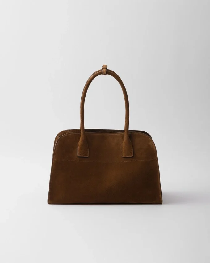Bolso tote mediano de gamuza Bolso tote mediano de gamuza
