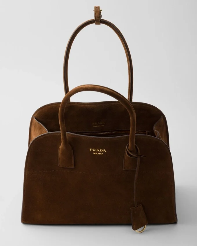 Bolso tote mediano de gamuza Bolso tote mediano de gamuza