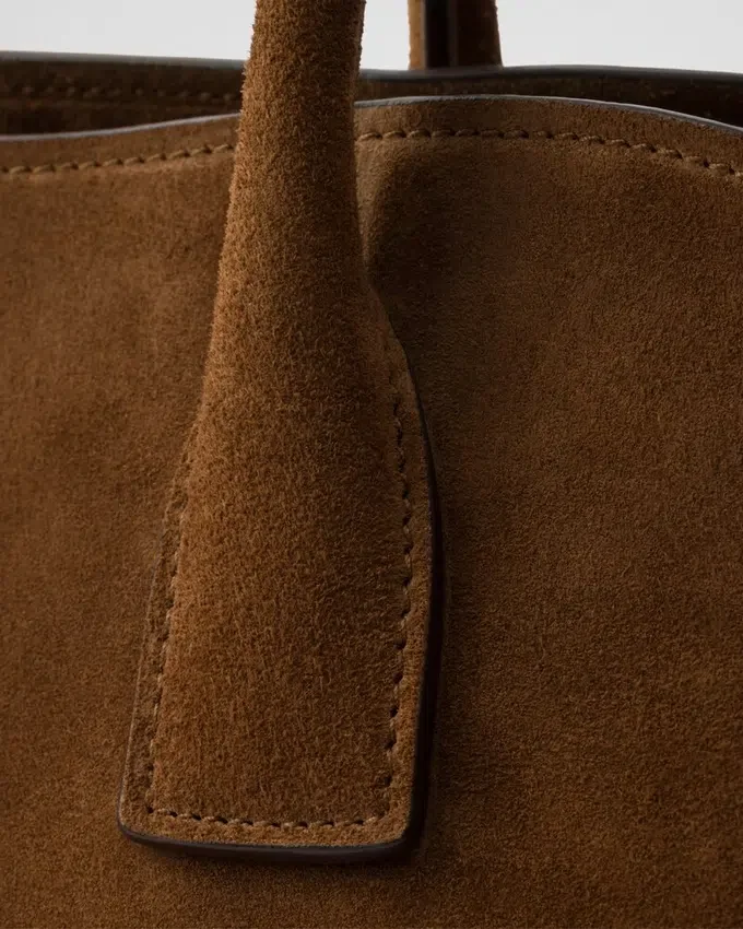 Bolso tote mediano de gamuza Bolso tote mediano de gamuza