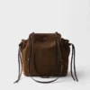 Bolso tote mediano de gamuza Prada Carry Bolso tote mediano de gamuza Prada Carry