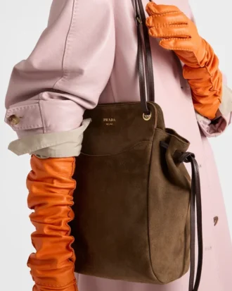 Bolso tote mediano de gamuza Prada Carry