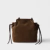 Bolso tote mediano de gamuza Prada Carry Bolso tote mediano de gamuza Prada Carry