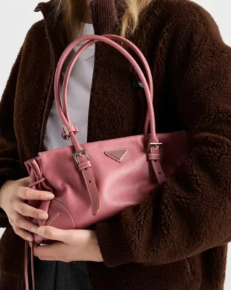 Bolso tote mediano de piel envejecida Prada Bonnie