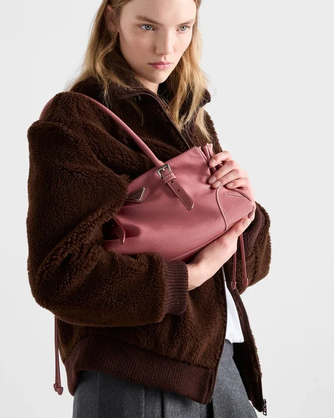 Bolso tote mediano de piel envejecida Prada Bonnie Bolso tote mediano de piel envejecida Prada Bonnie