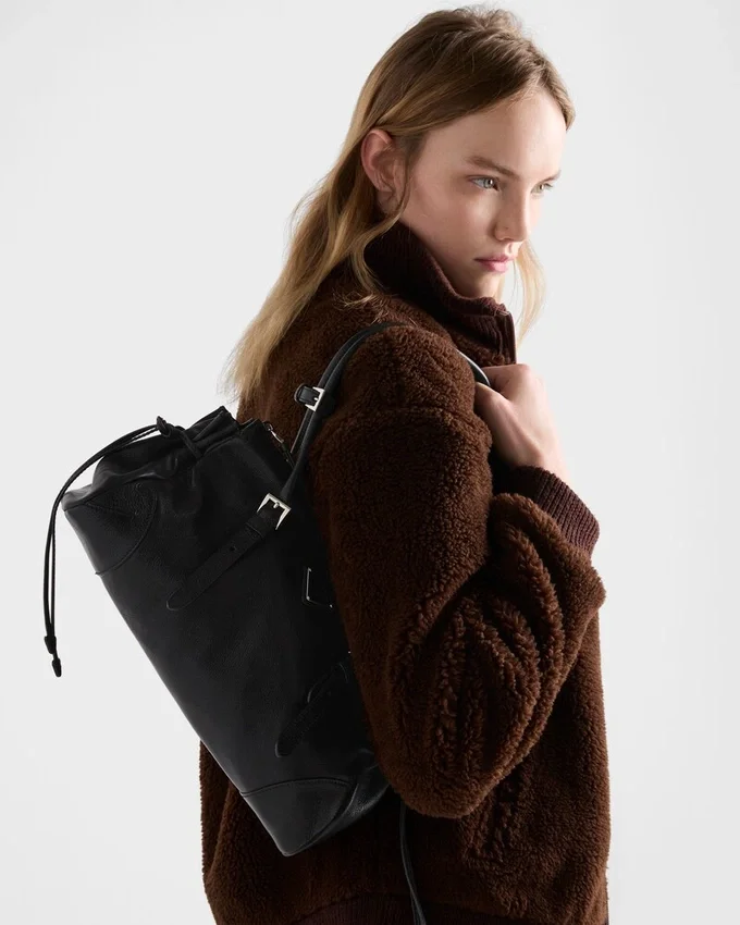 Bolso tote mediano de piel envejecida Prada Bonnie Bolso tote mediano de piel envejecida Prada Bonnie