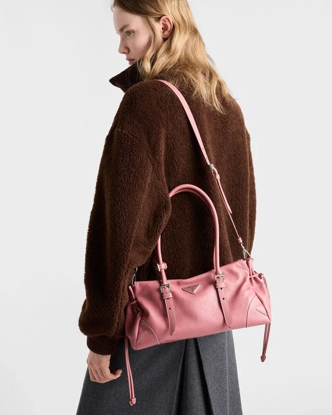 Bolso tote mediano de piel envejecida Prada Bonnie Bolso tote mediano de piel envejecida Prada Bonnie