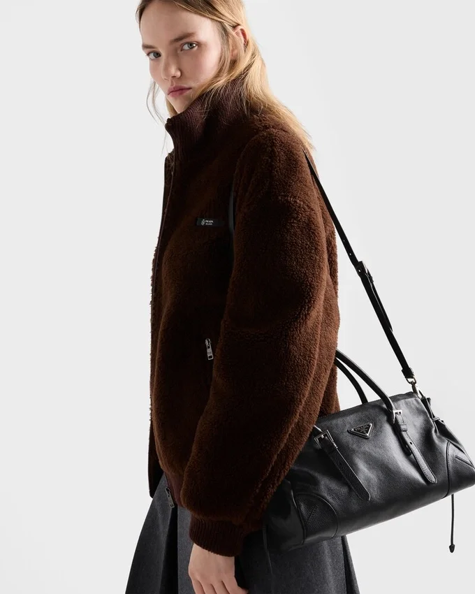 Bolso tote mediano de piel envejecida Prada Bonnie Bolso tote mediano de piel envejecida Prada Bonnie