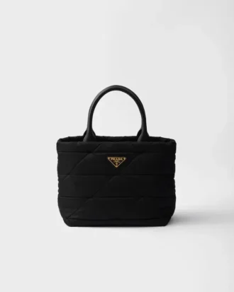 Bolso tote pequeño acolchado de Re-Nylon