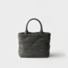 Bolso tote pequeño acolchado de Re-Nylon Bolso tote pequeño acolchado de Re-Nylon