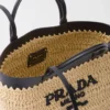 Bolso tote pequeño de crochet y cuero Bolso tote pequeño de crochet y cuero