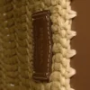 Bolso tote pequeño de crochet y cuero Bolso tote pequeño de crochet y cuero