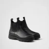 Botas Brixxen de cuero y tejido elástico Botas Brixxen de cuero y tejido elástico