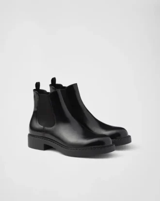 Botas Chelsea de cuero cepillado