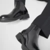 Botas Chelsea de cuero cepillado Botas Chelsea de cuero cepillado