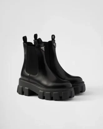 Botas Chelsea de cuero cepillado Monolith
