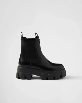 Botas Chelsea de cuero cepillado Monolith