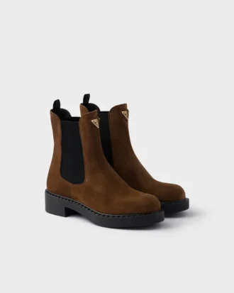 Botas Chelsea de gamuza color Chocolate