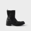 Botas de cuero con cremallera Botas de cuero con cremallera