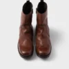 Botas de cuero con cremallera Botas de cuero con cremallera