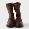 Botas de cuero con efecto vintage Botas de cuero con efecto vintage