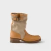 Botas de cuero y lona Botas de cuero y lona