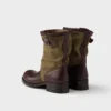 Botas de cuero y lona Botas de cuero y lona