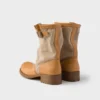 Botas de cuero y lona Botas de cuero y lona