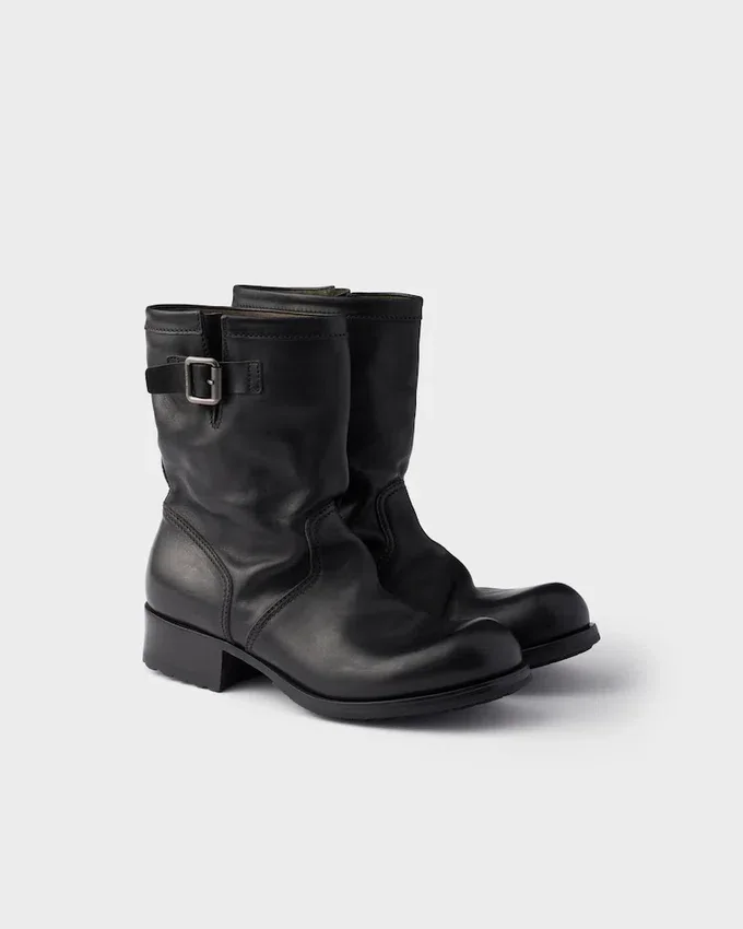 Botas de piel hasta la pantorrilla Botas de piel hasta la pantorrilla