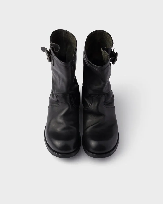 Botas de piel hasta la pantorrilla Botas de piel hasta la pantorrilla