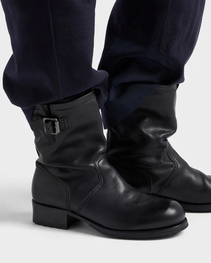 Botas de piel hasta la pantorrilla Botas de piel hasta la pantorrilla