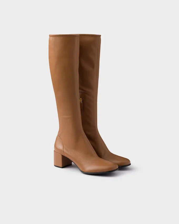 Botas de piel napa elástica Botas de piel napa elástica