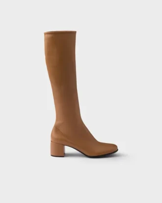 Botas de piel napa elástica