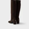 Botas de tacón de gamuza Botas de tacón de gamuza