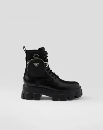 Botas de combate Monolith de piel y Re-Nylon con bolsa
