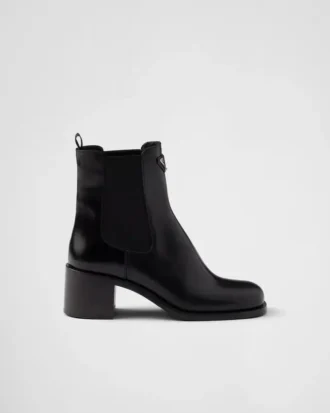 Botines de cuero cepillado