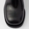 Botines de cuero cepillado Botines de cuero cepillado