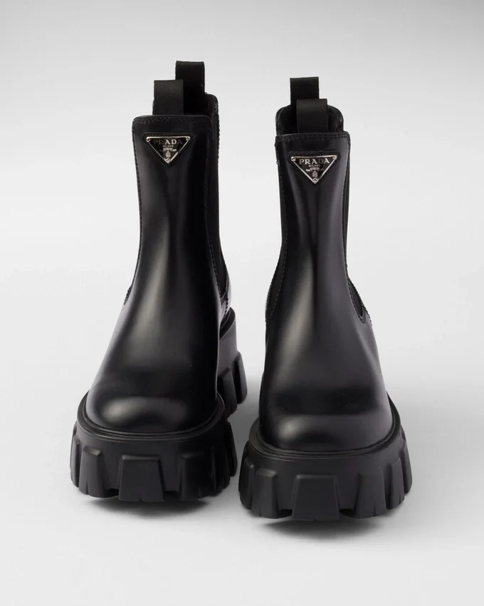 Botines de cuero cepillado Monolith Botines de cuero cepillado Monolith