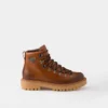 Botines de cuero con cordones