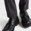 Botines de cuero con cordones Botines de cuero con cordones