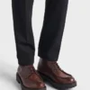 Botines de cuero con cordones Botines de cuero con cordones