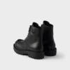 Botines de cuero con cordones Botines de cuero con cordones