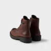 Botines de cuero con cordones Botines de cuero con cordones
