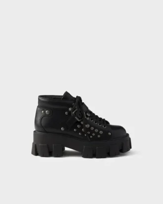 Botines de cuero con tachuelas Monolith Botines de cuero con tachuelas Monolith