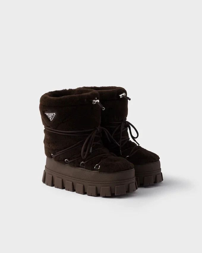 Botines de esquí Apras de piel de oveja Botines de esquí Apras de piel de oveja