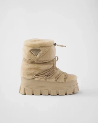 Botines de esquí Apras de piel de oveja