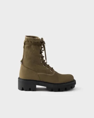 Botines de lona con cordones